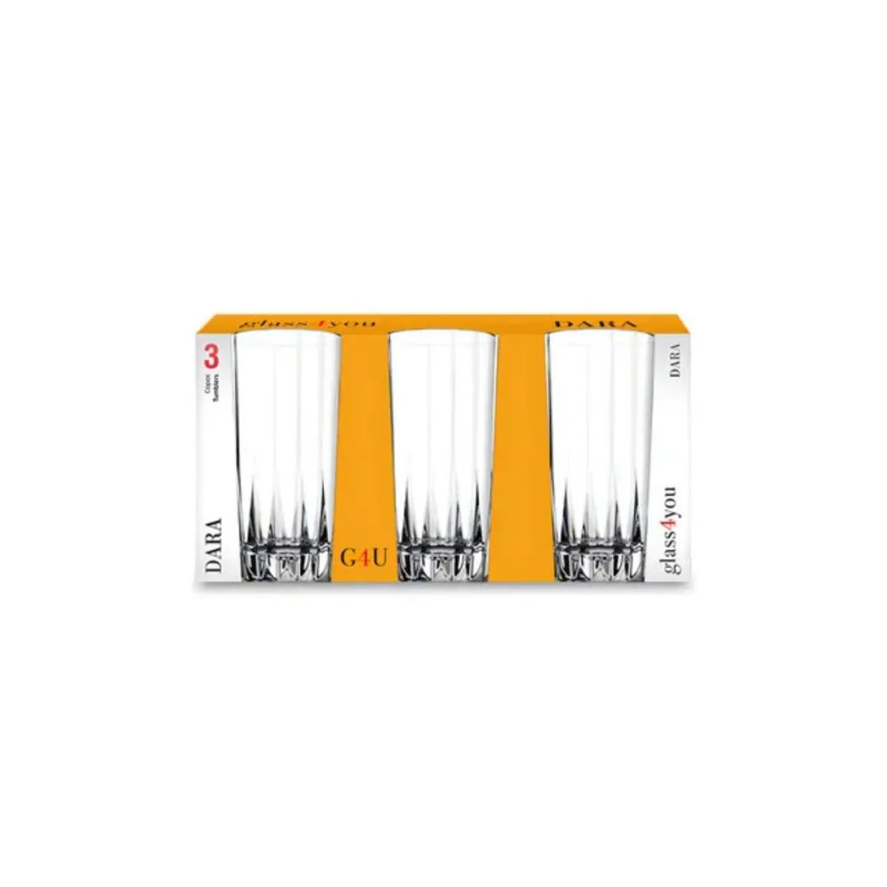 Conjunto de 3 Copos Altos 305ml Dara G4U — imagem 2