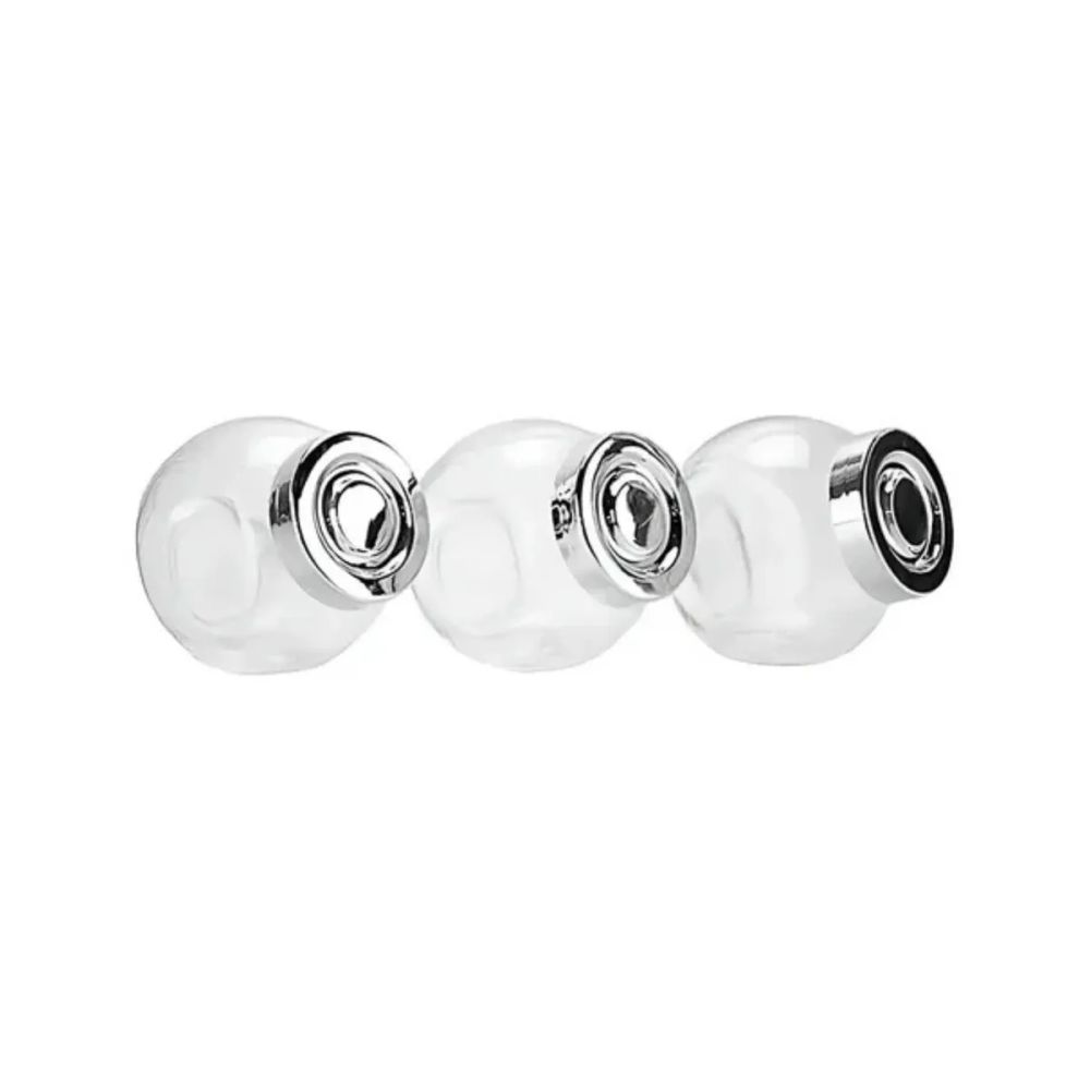 Conjunto Porta Condimento 3 Peças 190ml Tampa Cromada — imagem 2