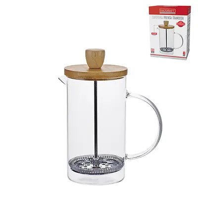 Prensa Francesa Vidro Bambu 600ml — imagem 3