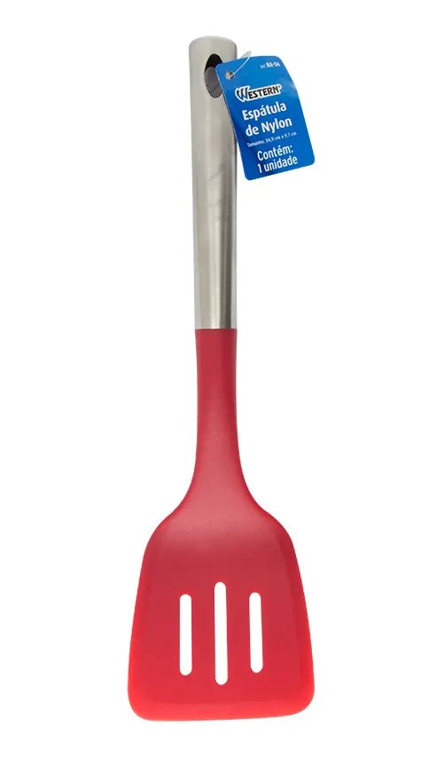 Espátula Vermelha Cabo Inox 34,5cm — imagem 2