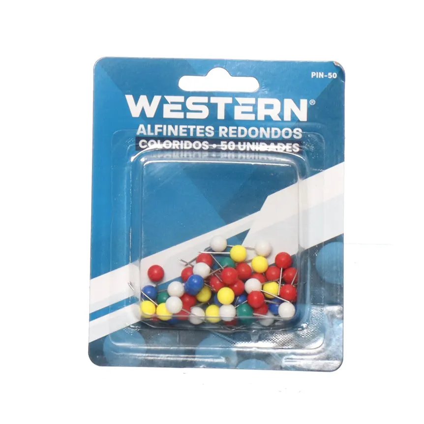 Alfinetes Redondos Color 50 Peças — imagem 2