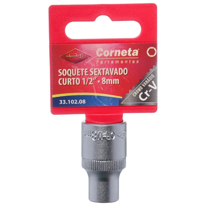 Soquete Sextavado Curto 1/2 8mm — imagem 4