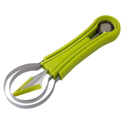 KIT Cortadores Fruta Plástico e Aço INOX 21,5 cm x 6,5 cm x 2 cm — imagem 3