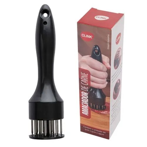 Amaciador Carne Plástico e Aço INOX 5 cm x 5 cm x 19 cm — imagem 2