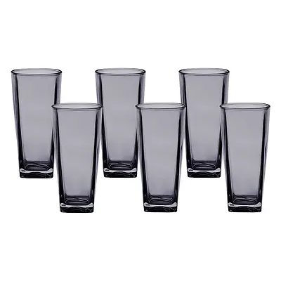 Copo Alto Pisa Cinza 280ml 6 Peças — imagem 2