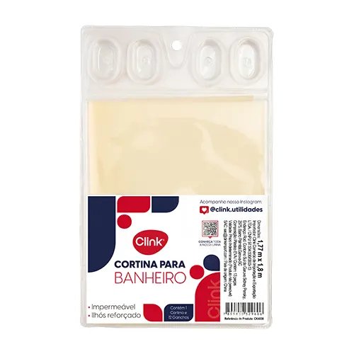 Cortina Banheiro Decorada Plástico 180 cm x 180 cm — imagem 3