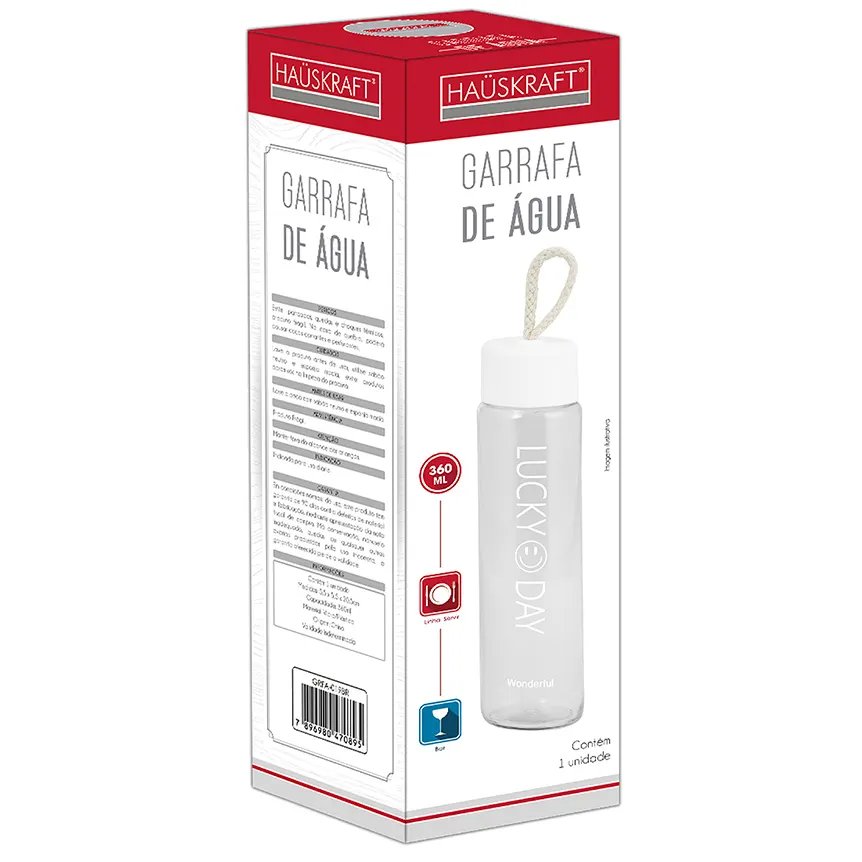 Garrafa Água Long Drink Branca 360ml — imagem 3