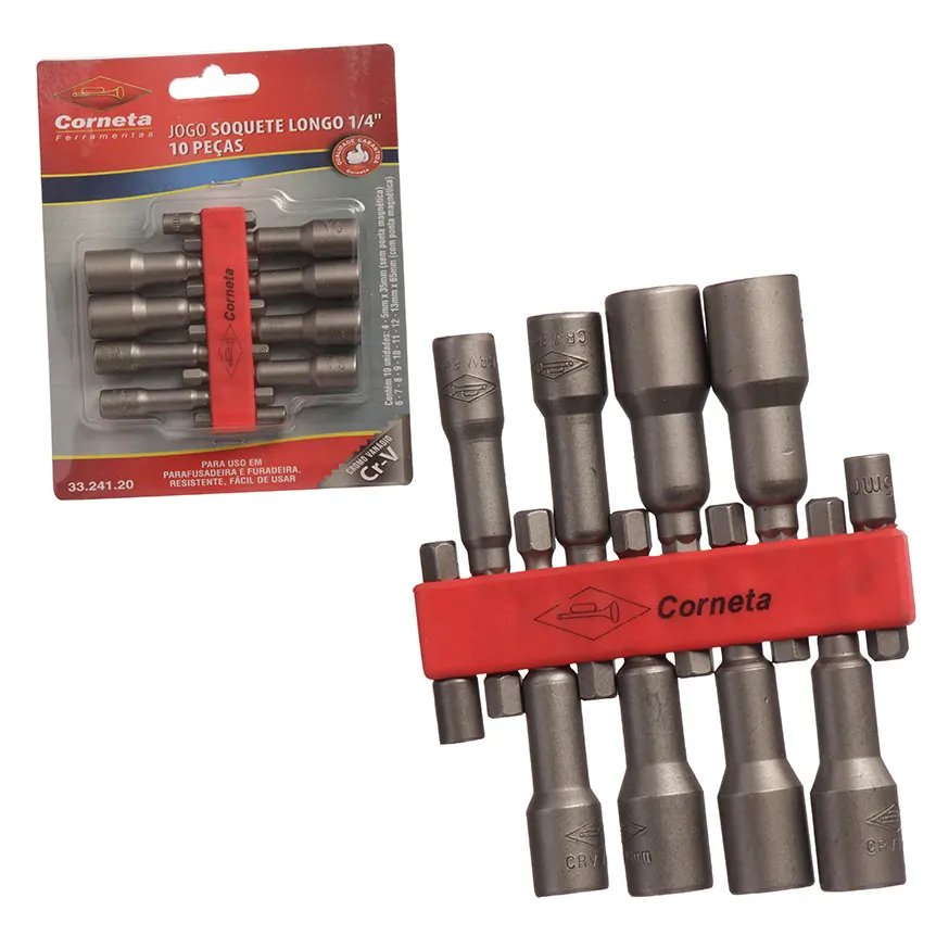 Soquete para Furadeira 4-13mm 10 Peças — imagem 4