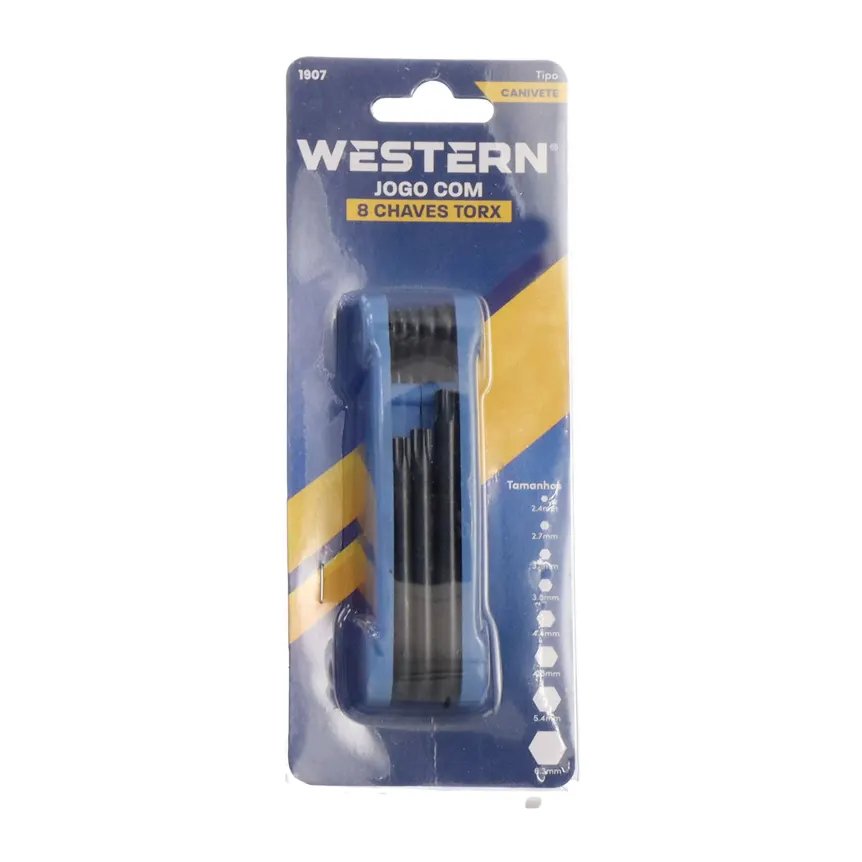 Chave Torx Dobrável sem Furo 8 Peças — imagem 3