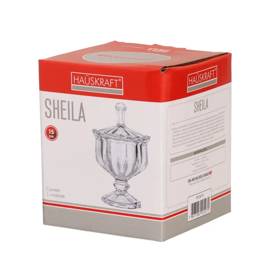Potiche Pé Vidro Sheila 15cm — imagem 3