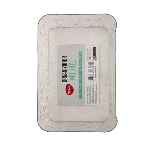 Organizador Multiuso Plástico PET 26,8 cm x 18 cm x 8,6 cm — imagem 2