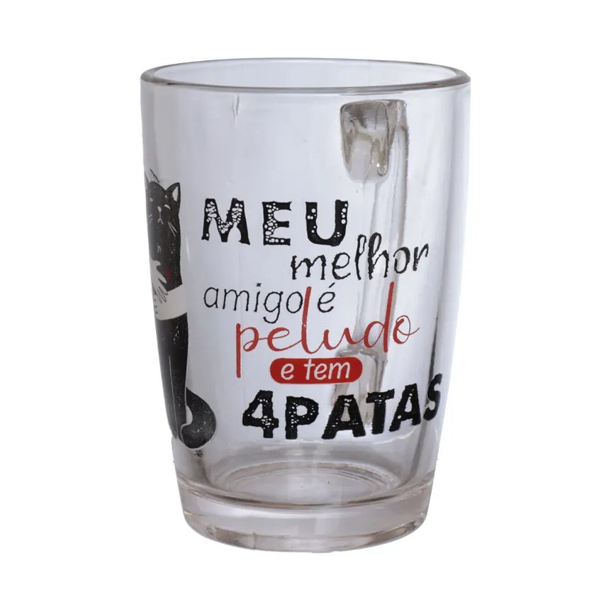 Caneca Vidro Me/Amigo Gato 320ml — imagem 2