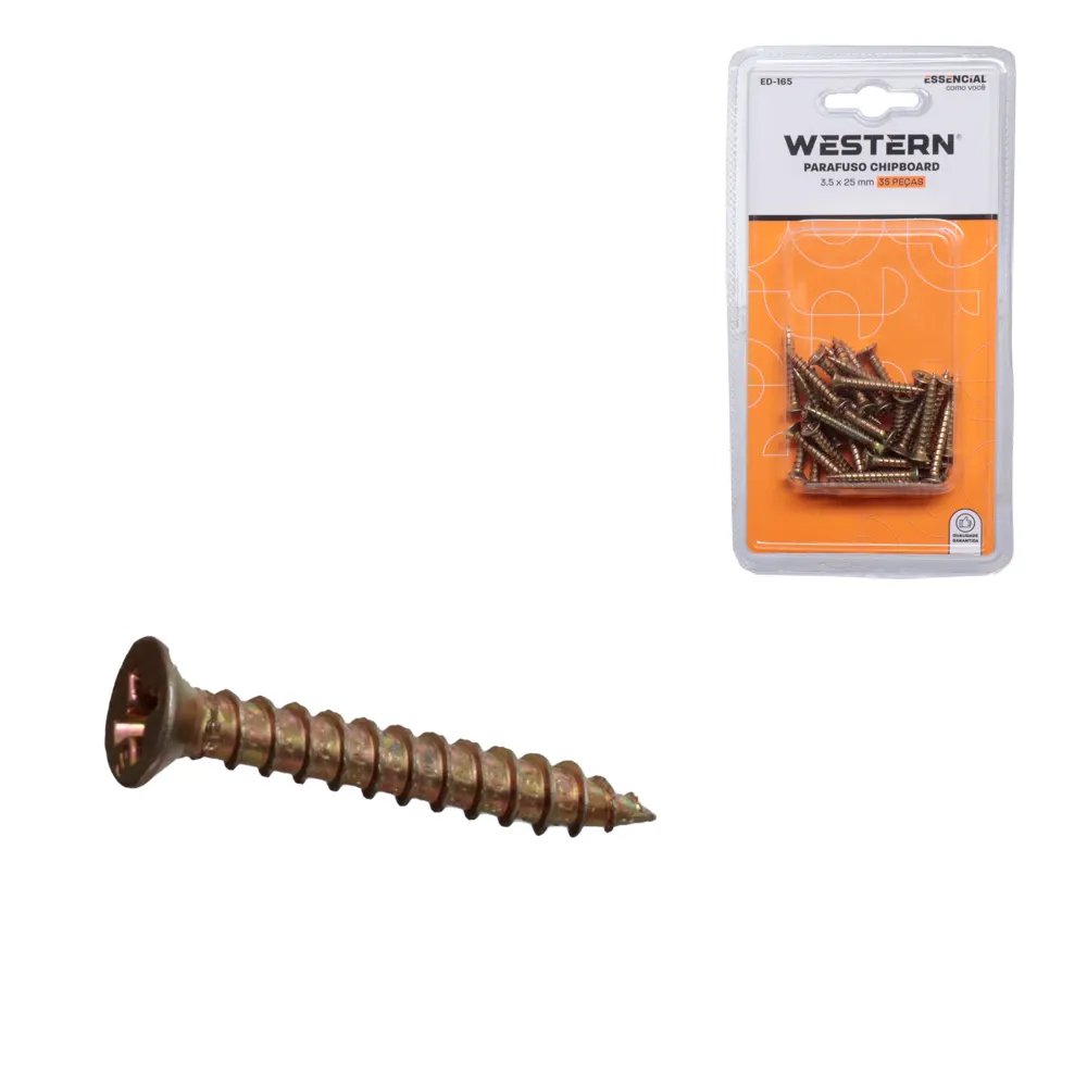 Parafuso Chipboa 3,5x25mm 35 Peças — imagem 3