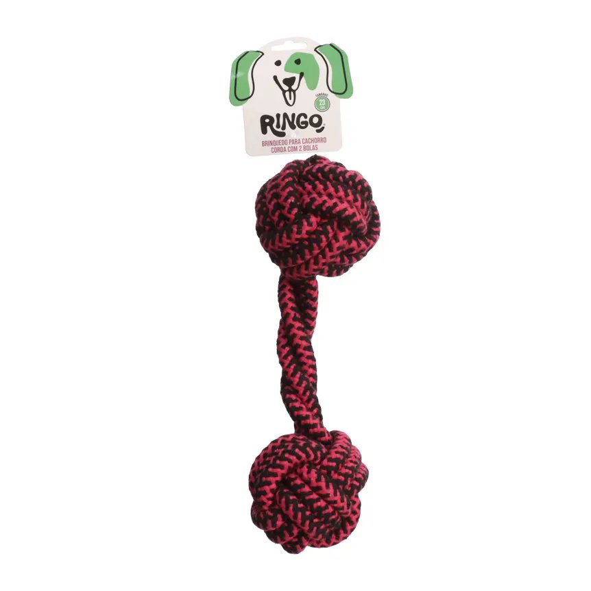 Brinquedo para Cão Corda 2 Bolas 23cm — imagem 4