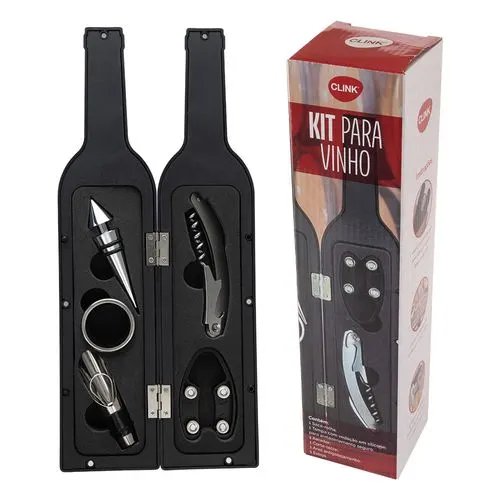 KIT 5 Pçs Vinho Aço INOX 32,5 cm x 7 cm — imagem 2