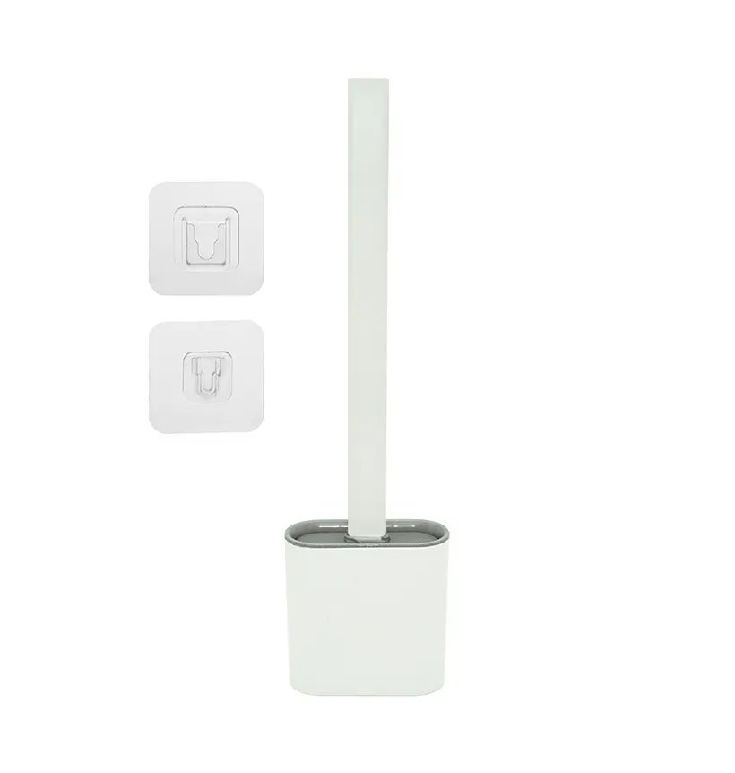 Escova Sanitária Silicone Quadrada Branca — imagem 2