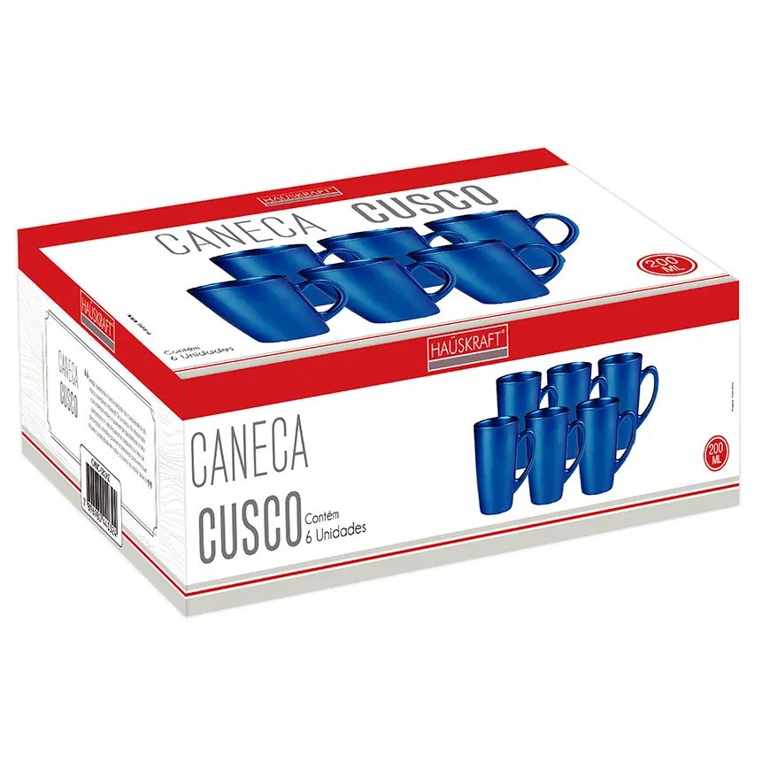 Caneca Cusco Azul 200ml 6 Peças — imagem 4