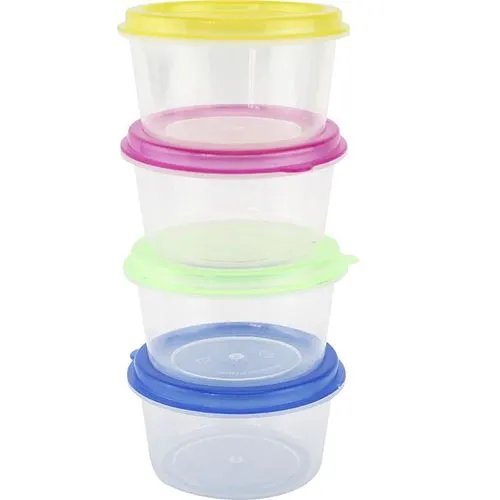 Conjunto 8 Mini Potes Circulares 60 ml Plástico 6,5 cm x 3,5 cm — imagem 2