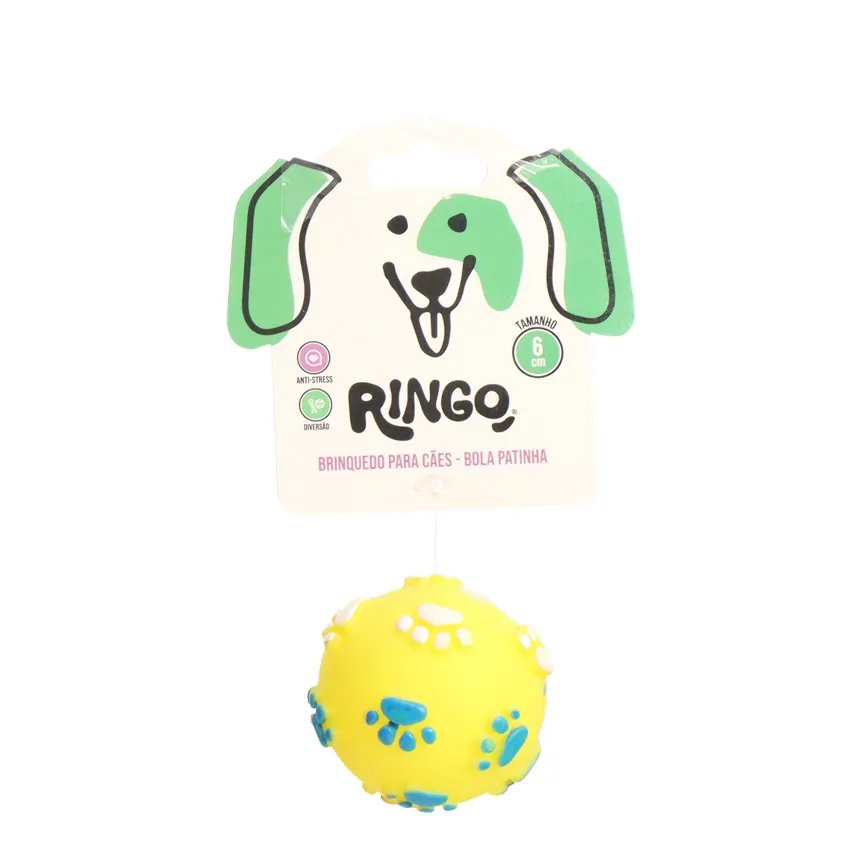 Brinquedo para Cão Bola Patinhas 6cm — imagem 3
