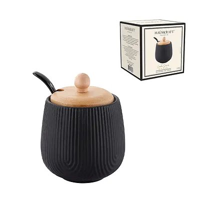 Açucareiro com Colher Oásis Preto 300ml — imagem 3