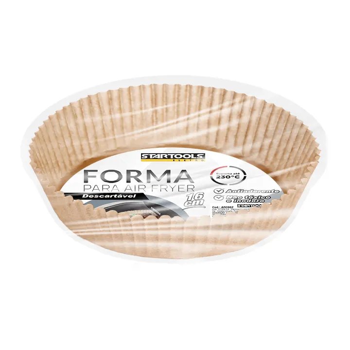 Forma Protetora Redonda Descartavel para Fritadeira Eletrica Airfryer C 50 Peças — imagem 2