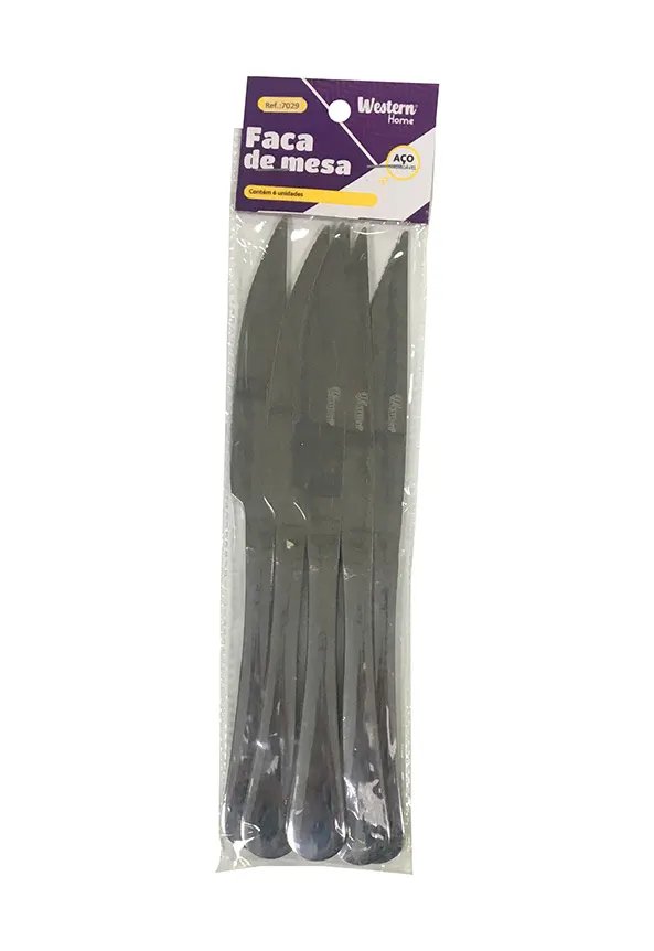 Jogo 6 Faca Mesa Inox 23cm — imagem 2