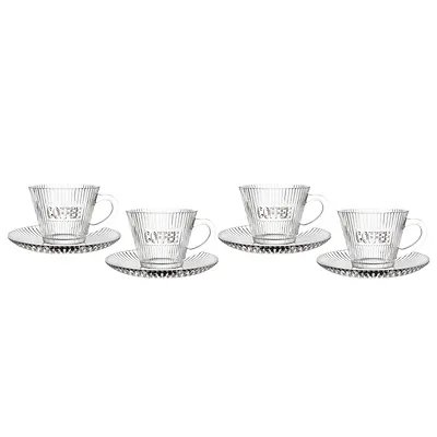 Xícara de Café Print Transparente 180ml 4 Peças — imagem 3