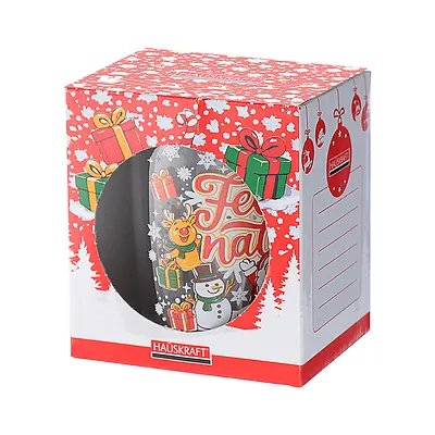 Caneca Vidro Noel Natal 350ml — imagem 3