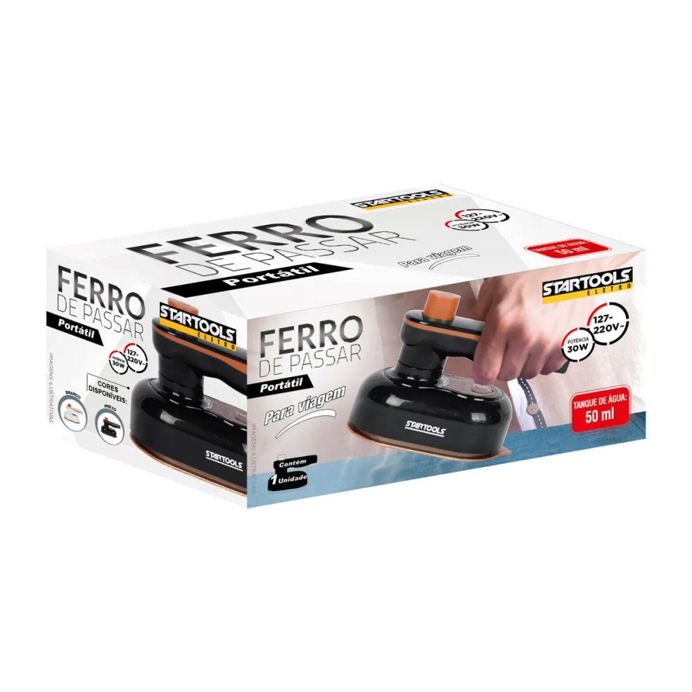 Ferro de Passar Portátil para Viagem Bivolt 30W — imagem 2