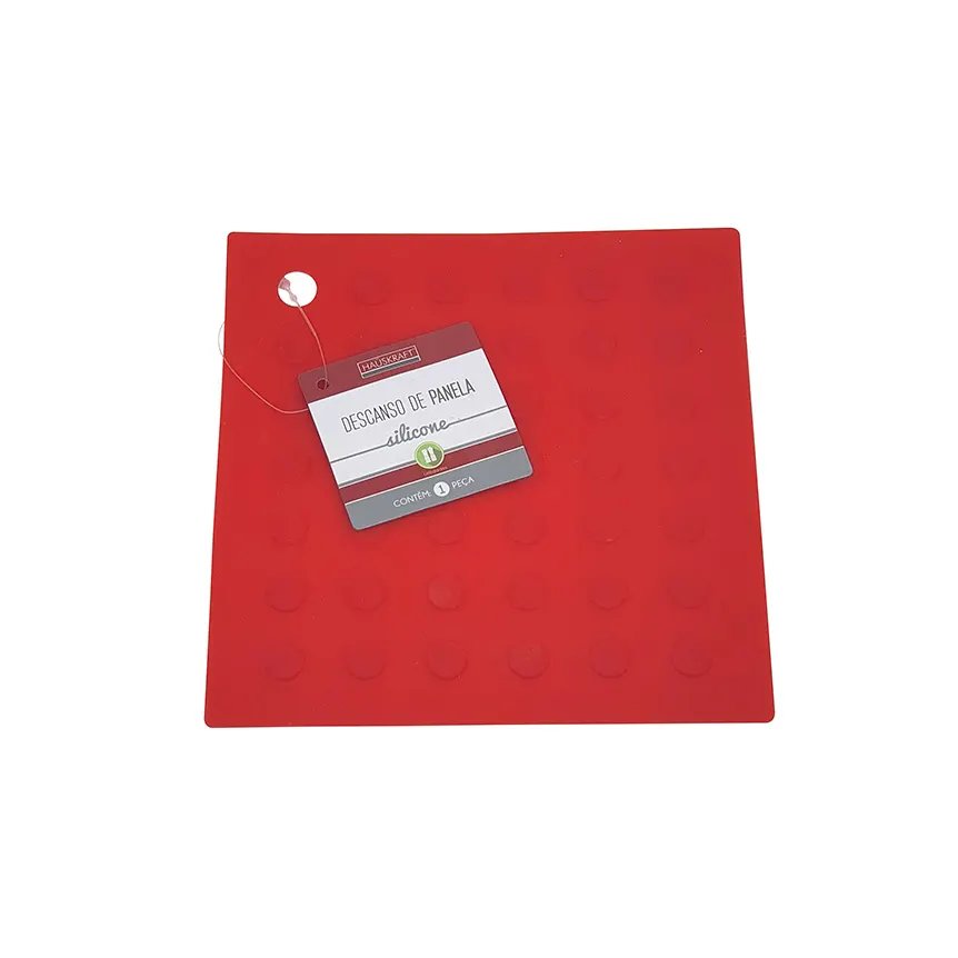 Descanso Panela Quadrado Vermelho 17,5cm — imagem 2