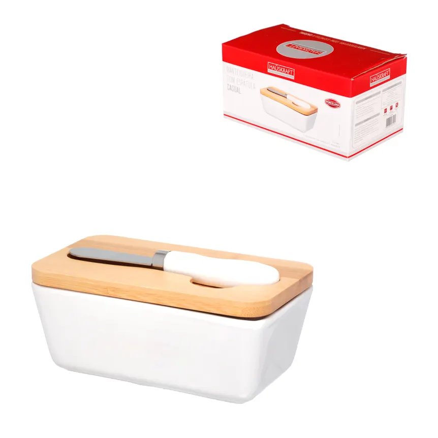 Manteigueira Casual Branca 15cm — imagem 3