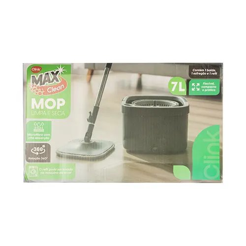 Mop 360 Quadrado 7 L Plástico Pp, Poliéster e Aço INOX 201 20 cm x 20 cm x 113 cm — imagem 3
