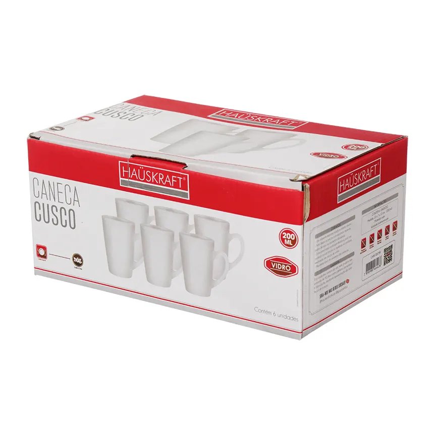 Caneca Cusco Branca 200ml 6 Peças — imagem 3