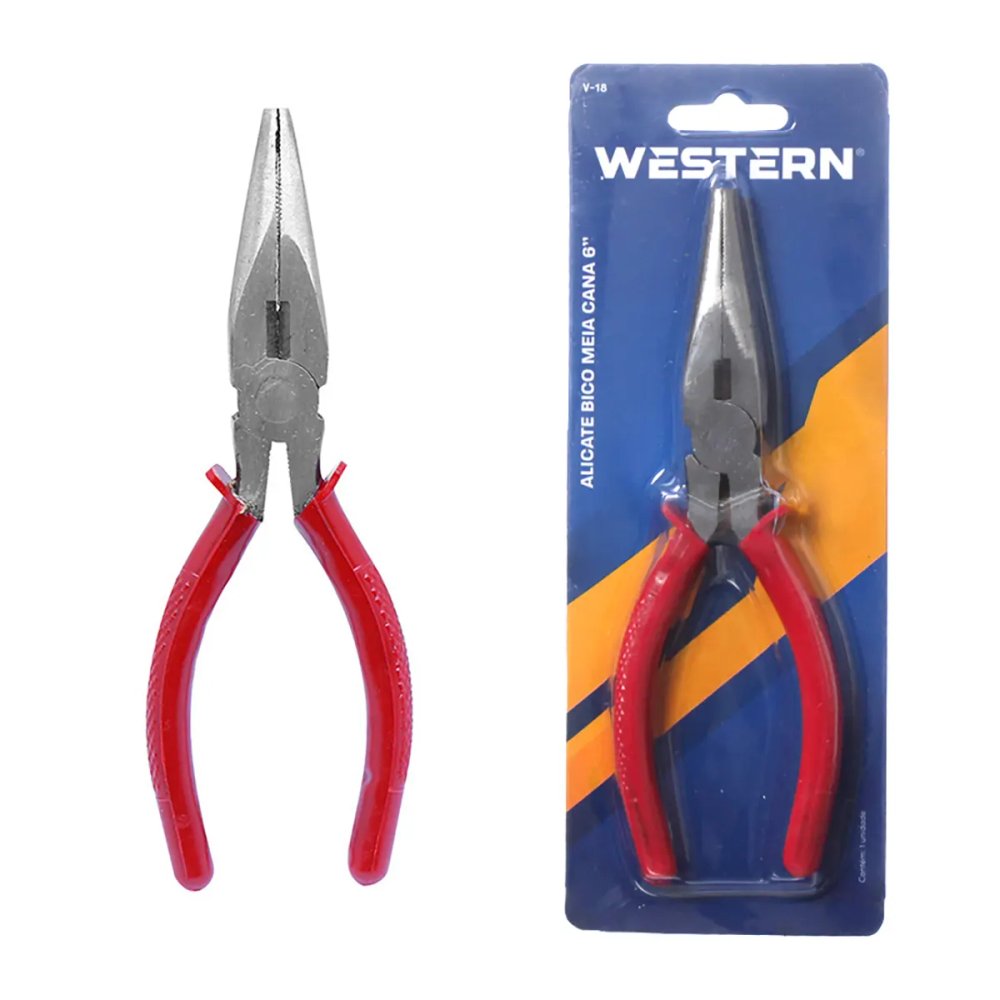 Alicate Bico M Cana Vermelho 6" — imagem 2