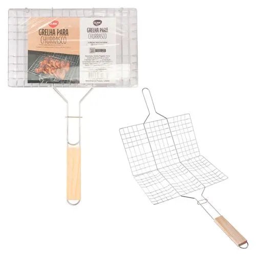 Grelha Pegador Ferro Cromo 31 cm x 47 cm x 1,5 cm — imagem 3