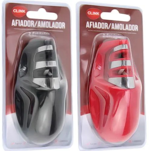 Amolador Facas 2 Estagios Plástico Aço INOX 9,5 cm x 4 cm — imagem 2