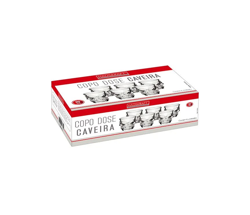 Copo Dose Caveira 50ml 6 Peças — imagem 4