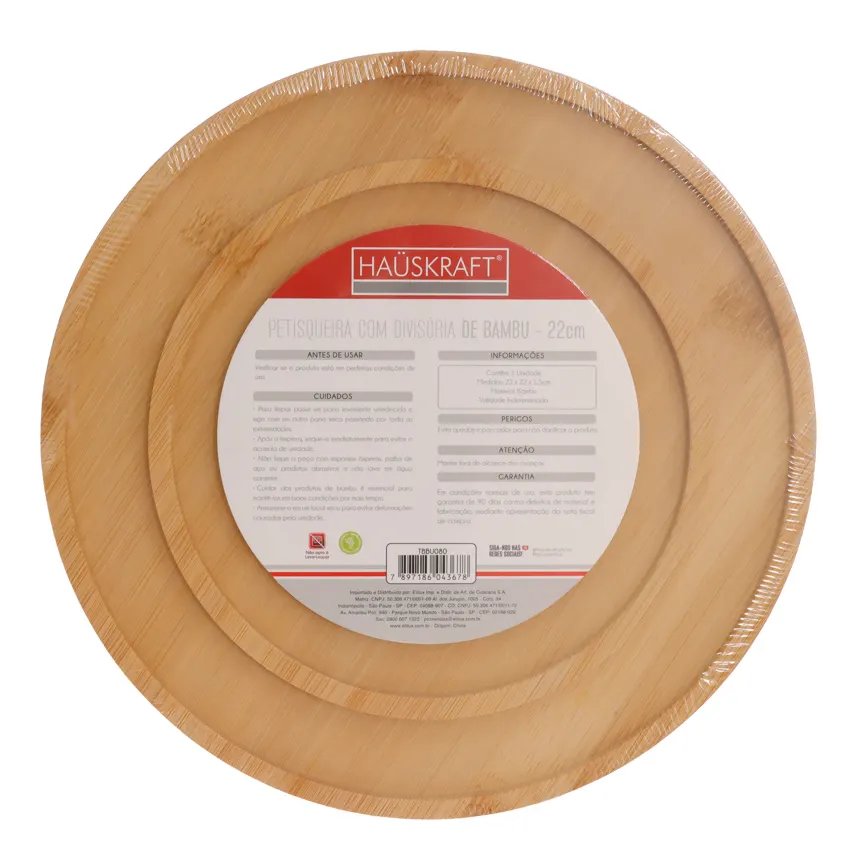 Petisqueira Bambu Divisória 22cm — imagem 3