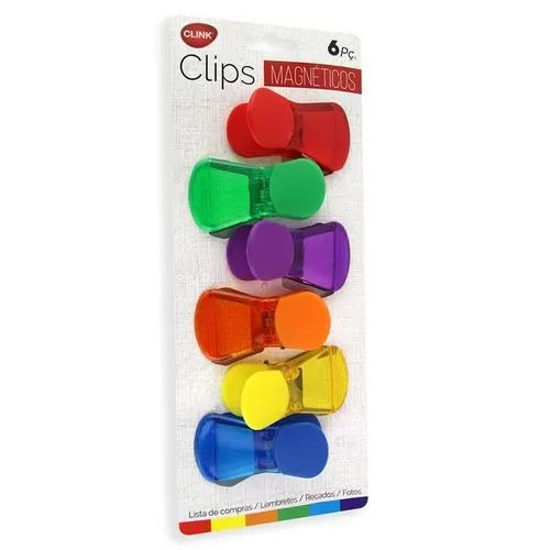 KIT 6 Clips Embalagens Plástico 7 cm x 4 cm — imagem 2