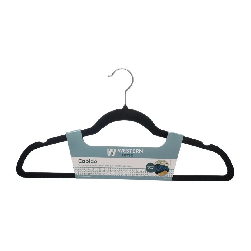 Jogo 2 Cabides Preto 44cm — imagem 3