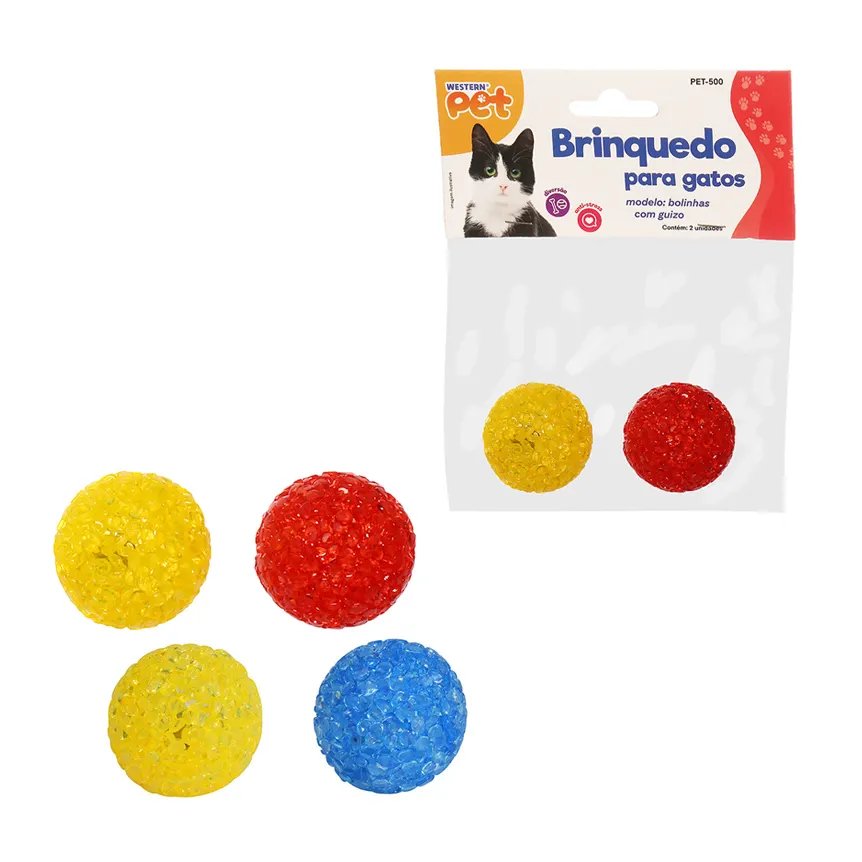 Brinquedo para Gato Bola EVA 3,7cm 2 Peças — imagem 4