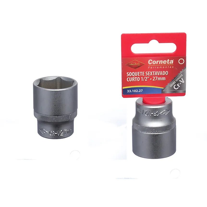 Soquete Sextavado Curto 1/2 27mm — imagem 2