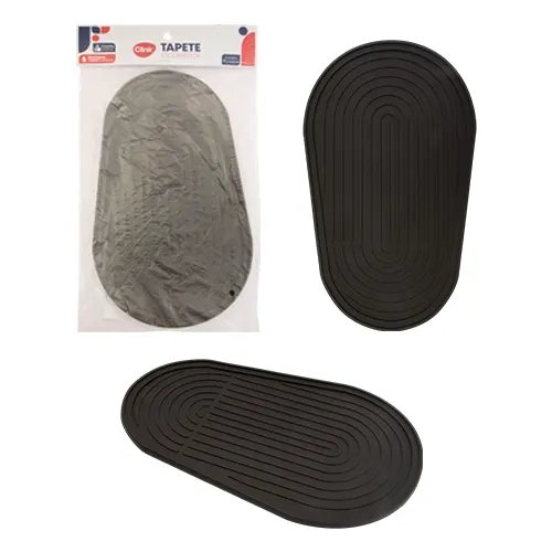 Tapete Escorredor Multiuso Oval Silicone 30,1 cm x 18 cm x 0,6 cm — imagem 2