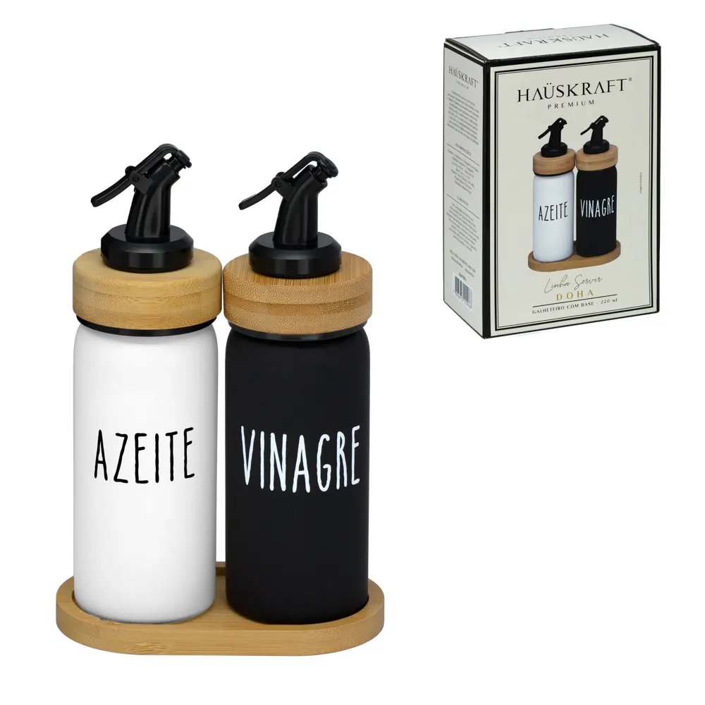 Galheteiro Vidro Doha 220ml 3 Peças — imagem 2