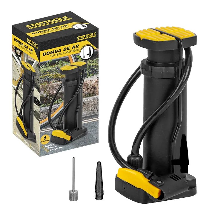 Bomba de Ar Manual com Pedal e Adaptador — imagem 2