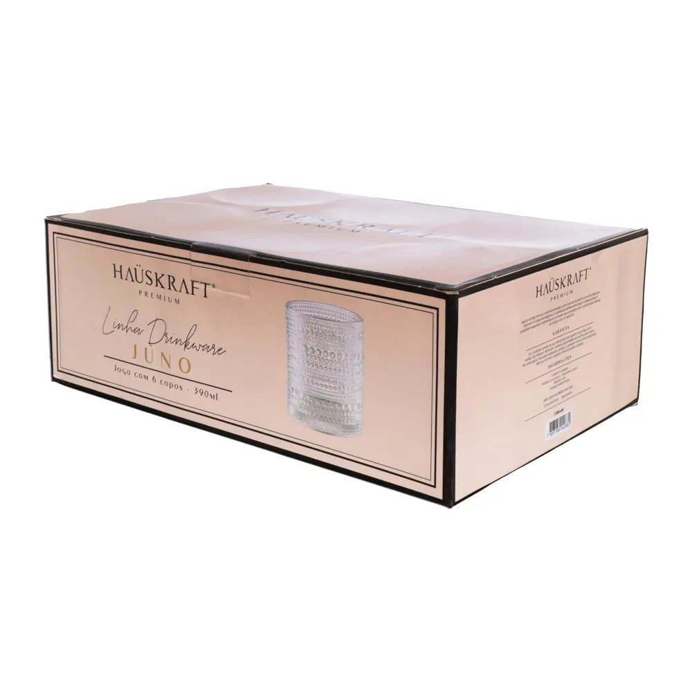 Copo Baixo Vidro Juno 390ml 6 Peças — imagem 2