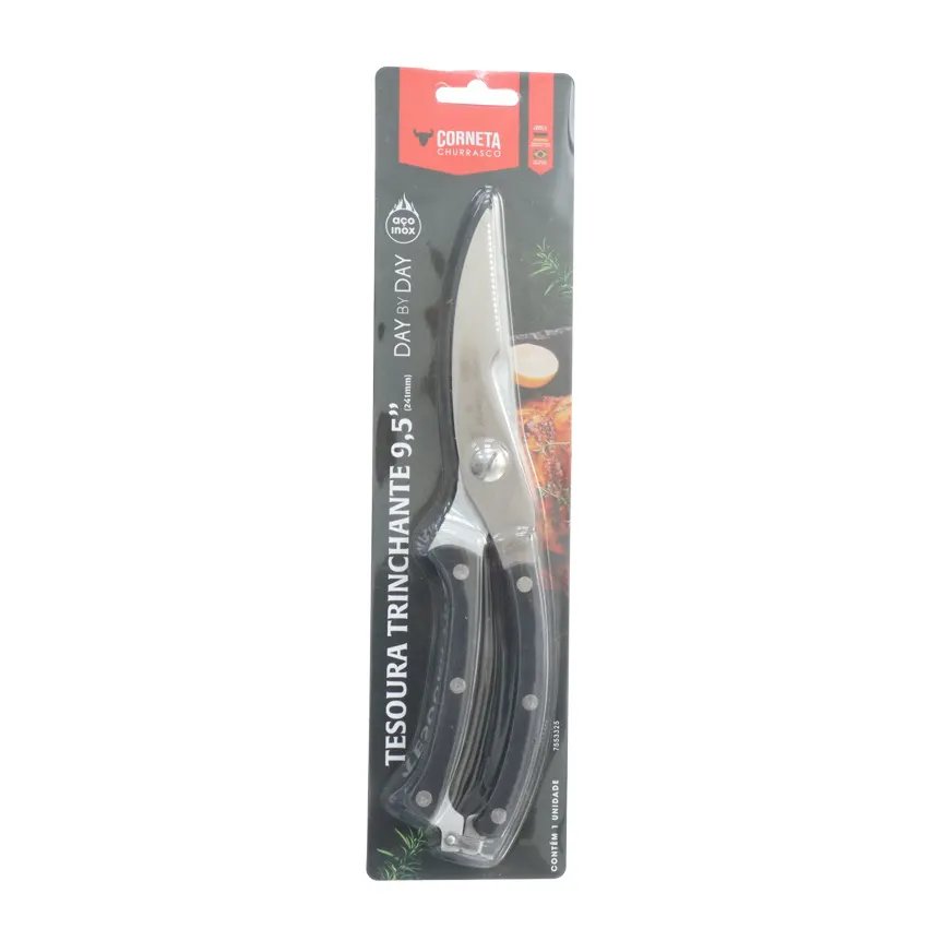 Tesoura Trin Inox Cabo Preto DBD 9,5" — imagem 3