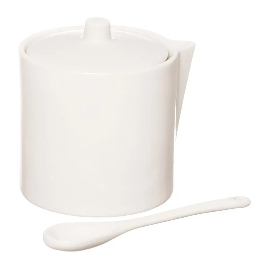 Açucareiro com Colher Manhã Branco 300ml — imagem 4