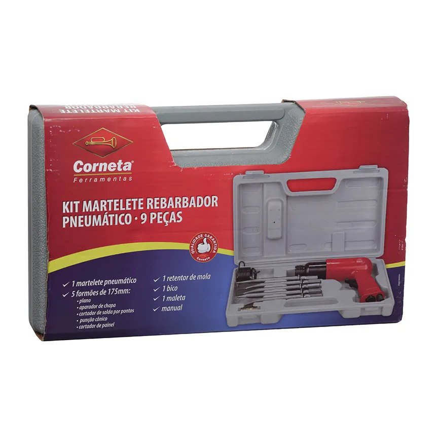 Martelete Rebarbador Pneumático 9 Peças — imagem 4