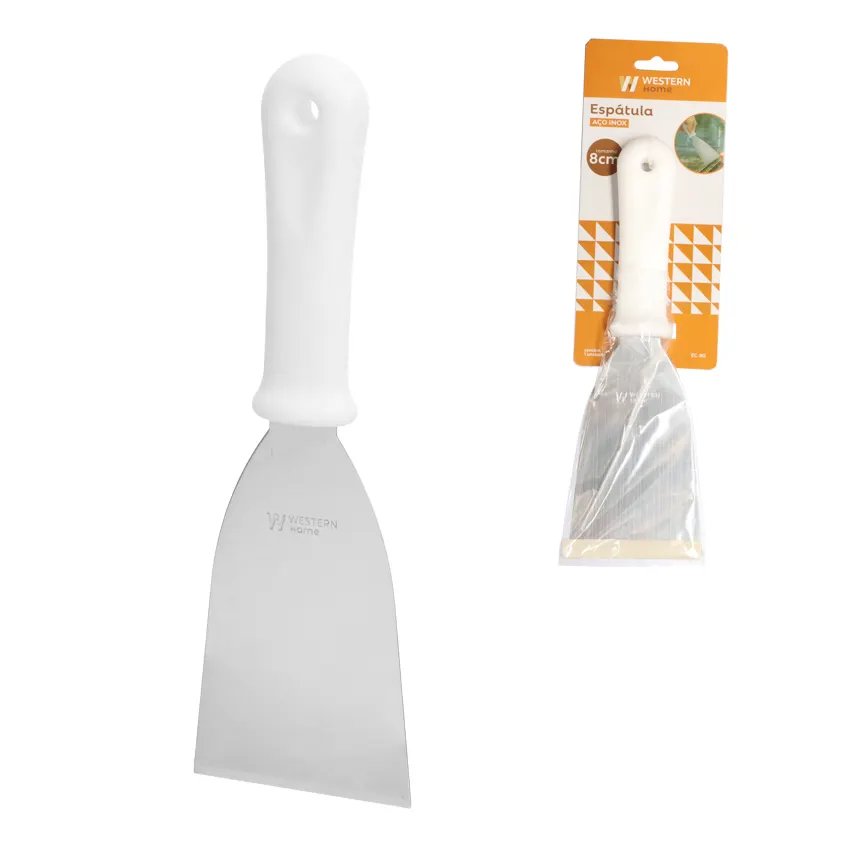 Espátula Reta Inox 80mm — imagem 2
